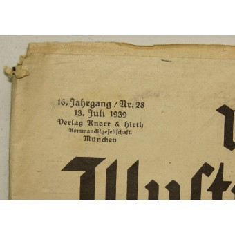 Münсhner Illusteerte Presse, nr.28, 13. heinäkuuta 1939. Espenlaub militaria